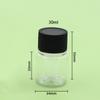 Frasco de amostra de boca larga de 50ml 30g frasco transparente de grau alimentício plástico pet frasco pequeno vazio selado para sub-engarrafamento de medicamentos