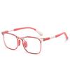 Nuevos Lentes Anti Luz Azul Lentes para Niños Estilo Plano Grande Cuadrados Suaves Tr90 Fabricante Mayorista Lentes Cruzados 5288