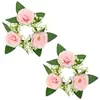 Guirnalda de Candelabros de Eucalipto Decoración Navideña Guirnalda Círculo de Cera Rosa Accesorios para Ventana Mesa de Comedor Arreglo de Boda Flores Artificiales