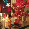Decoraciones de techo con estrellas de cinco puntas para barra de papel navideño láser de doble cara de 120 cm, lámpara de pantalla de papel de estrella colorida C