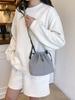 2025 Nueva Moda Coreana Viaje Exterior Bolso Bucket Casual de Hombro para Mujer Bolso Cruzado de Tela de Nailon para Viajero