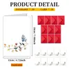 Conjunto de Cartão de Cumprimentos e Envelope Série Floral em Aquarela de 1 Peça Transfronteiriço, Cartão de Mensagem de Bênção Manuscrita Universal, Cartão de Agradecimento para Presente