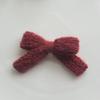 Outono e inverno lã tricotada tamanho pequeno arco roupas calçados acessórios decorativos faça você mesmo material feito à mão cocar colocação