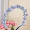 Nova Faixa de Cabeça Floral Ondulada de Luxo Leve, Antiderrapante, Estilosa, Emagrecimento Facial, Super Fada, Fashion, Faixa de Cabeça de Coroa Alta
