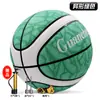 Baloncesto al por mayor con texto grabado, PU absorbente de humedad, Tallas 5 y 7, Baloncesto para interiores y exteriores para entrenamiento infantil, Baloncesto para jóvenes principiantes, Hecho a medida