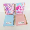 Caderno de Bobina Intercalada Criativo de Desenho Animado Pequena Princesa para Alunos do Ensino Fundamental Caderno de Bolso Portátil Bloco de Notas de Alto Valor Material