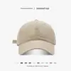 Gorra de Béisbol Suave Bordada con la Letra R para Hombre Estilo K Ins Nicho Circunferencia de Cabeza Grande Mostrando Cara Pequeña Versátil para Todo el Año Gorra de Pico para Mujer