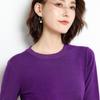 Suéter de Punto Holgado con Cuello Redondo de Manga Larga para Mujer, Estilo Coreano Talla Grande, Prenda Básica de Punto para Primavera y Otoño
