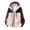 Chaqueta Exterior de Una Sola Capa con Bloques de Color de Marca de Moda, Personalizable con Logo, Chaqueta de Trabajo para Exteriores Impermeable y Resistente a las Manchas para Hombre