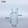 Atacado 30ml50ml100ml frasco plástico transparente frasco de boca pequena frasco de reabastecimento frasco de material de pesca frasco de partículas sólidas