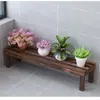 Estante para Flores Estante de Almacenamiento Madera Maciza Carbonizada Escalera Multicapa Balcón de Pie Madera Anticorrosiva Interior y Exterior Estante para Macetas de Pothos