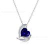 Collar de Piedra Natal Geométrica en Forma de Corazón Europeo y Americano de Venta Caliente Transfronteriza Joyería Cadena para Clavícula para Mujer Regalo Fabricante Venta al por Mayor Joyería de Plata