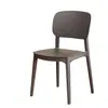 Respaldo de Silla de Plástico Escandinavo Hogar Moderno Simple Casual Taburete para Tienda de Té con Leche Hamburguesería Silla de Comedor Silla de Escritorio de Negociación