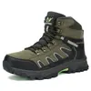 Zapatos de senderismo para hombre de gran tamaño transfronterizos para otoño e invierno, zapatos de trekking altos para hombre con forro de vellón para abrigar, botas de nieve para exteriores para hombre
