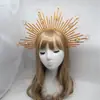 DIY Coroa Barroca Faixa de Cabelo Acessórios para Cabeça Retrato Fotográfico Artesanal Adereços de Coroa de Sol Materiais de Joalheria