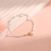 Pulsera de Perlas de Agua Dulce de Piedra Natural Moda Artística Retro Versátil para Viajeras Joyería para Damas