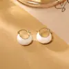 Brincos de Gota de Óleo Frescos e Doces para Mulheres, Design de Nicho de Luxo Leve, Brincos Coloridos de Doce de Alta Qualidade, Ear Cuffs Modernos e Elegantes