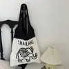 2026 Nova Bolsa Tote Bolsa de Praia Bolsa de Tricô Bolsa de Palha Tecida Elefante Bolsa Estilo Resort Tailandês Estilo Boêmio