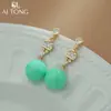 Aitong Jewelry Design Es Lujo Accesible y de Alta Gama. Los Pendientes Son Brillantes y Elegantes. Pendientes de Nicho. Aretes de Perlas con Borlas