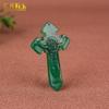 Colgante de calcedonia de especies de hielo de colores naturales, colgante de ágata, colgante de jade, cadena de suéter, suministro vivo al por mayor