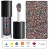 Serie de láser transfronterizo gel polvo fino estrella de cinco puntas lentejuelas mixtas gel alto brillo maquillaje maquillaje cuerpo sombra de ojos