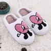 Suministro Transfronterizo de Pantuflas de Algodón de Villano de Amor, Pantuflas de Algodón Divertidas, Pantuflas de Felpa para el Hogar para Hombre y Mujer con Terciopelo y Acolchado Espeso