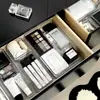 Caja de Almacenamiento Tipo Cajón, Caja de Almacenamiento Transparente Larga y Estrecha, Organizador de Notas de Escritorio, Cosméticos, Artículos Varios de Estudiante Caja Pequeña