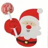 50 Piezas/Paquete Tarjetas para Paletas Transfronterizas Papá Noel Muñeco de Nieve Hombre de Jengibre Tarjetas de Decoración para Fiestas Etiquetas Colgantes