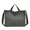 Bolsa transversal de lona espessa para homens e mulheres, bolsa de mão simples e estilosa para o dia a dia, bolsa de ombro para estudantes, mochila artística de grande capacidade