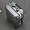 Maleta de Viaje con Marco de Aluminio Marca Maleta de Equipaje Rueda Universal Maleta Estilo Nuevo Gran Capacidad Caja con Contraseña Equipaje de Negocios Estudiante