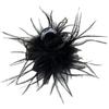 Nuevo producto de otoño: pinza de plumas negras, pinza de pelo de tiburón de alta gama, pinza para el pelo de avestruz, accesorios para el cabello sencillos y populares.