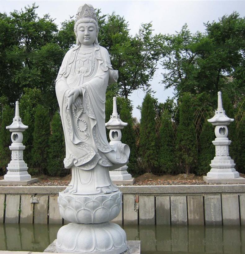 花岗岩石雕观音像