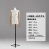 Mannequin Feminino de Meio Corpo com Cobertura de Tecido, Novo Suporte de Exibição com Mãos Móveis para Vitrine de Loja de Roupas