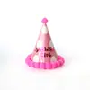 Decoración de Cumpleaños para Niños Fiesta Sombrero de Bebé Diseño Pastel Bebé Año Viejo Creativo Estilo Coreano Bola de Pelo Gorra Puntiaguda