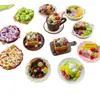 Adesivos de Geladeira de Resina de Comida Simulada Fruta Leite de Coco Refrescante de Hainan Pão Sorvete Adesivos Magnéticos Decoração de Móveis