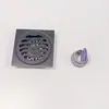 Ralo de chão anti-odor em aço inoxidável espessado, design ondulado de 6 mm para banheiro, varanda, máquina de lavar e esgoto, ralo de chão à prova de insetos