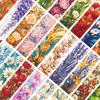 30 peças de série de flores de vidro colorido simples conta de mão material criativo literário em marcadores de papel de leitura podem ser DIY