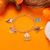 Amazon Transfronterizo Nuevo Más Vendido Regalo de Halloween Calabaza Murciélago Fantasma Colgante Pulsera Dulce Genial para Mujeres