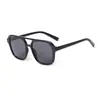 Gafas de Sol Cuadradas de Doble Puente con Marco Grande Anti-UV de Moda Transfronterizas para Hombres y Mujeres con un Toque de Alta Gama