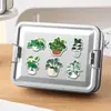 20 Peças de Adesivos Magnéticos Macios Verdes de Plantas para Geladeira Desenho Animado Frescos e Criativos Adesivos Magnéticos Decorativos de Metal para Carro Atacado Transfronteiriço