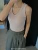 Sociedad Coreana Energía Térmica Leche Cuero Cálido Chaleco Camisola para Mujer Otoño e Invierno Lijado Calentamiento Top Copa Única Interior Camiseta Base
