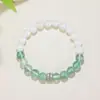 Populares en el comercio exterior, pulseras de cuentas hechas a mano para hombres y mujeres para aliviar la ansiedad, pulseras de la suerte del zodíaco de cristal natural europeas y americanas