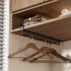 Prateleira de Pendurar Sob o Armário Artefato Gancho Sem Furo Prateleira de Armazenamento Multifuncional para Cozinha Interior da Porta do Armário Prateleira de Armazenamento