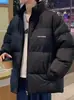 Chaqueta de Algodón para Hombre 2026 Invierno Nuevo Estilo Coreano Cuello Alto Holgada Casual Chaqueta Acolchada Cálida Abrigo de Algodón Ropa para Hombre