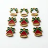 BB-1 Série de Natal Pingente Boneco de Neve DIY Liga Esmalte Pingente Fofo Desenho Animado Chaveiro Acessório Brinco