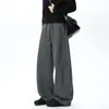 Nuevos Pantalones Deportivos Casuales Holgados para Hombre Otoño 2026 con Corte Curvo y Diseño de Retazos, Pantalones Largos de Alta Gama