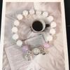 Pulsera de Ópalo Mariposa para Mujer de Nicho de Lujo Ligero de Alta Gama con Cuentas de Cristal al por Mayor Colgante Accesorios Yiwu Nuevo