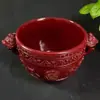 Ornamentos de Cinábrio Cornucópia Minério Cru Natural Areia Dourada Roxa Acessórios para Casa Sala de Estar Artesanato da Fortuna Fábrica Atacado