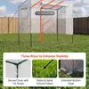 Cobertura de estufa ZhiXiao para isolamento de varanda, tenda simples de aquecimento de plantas para estufa, cobertura de suporte de flores para proteção solar, cobertura à prova de chuva