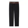 Calça Feminina Casual de Trabalho Versátil de Cintura Alta e Comprimento no Tornozelo com Cinto - Estilo Europeu e Americano - Nova Coleção Primavera/Verão